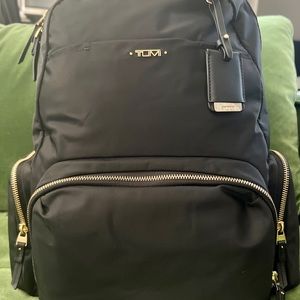 Tumi Voyageur Carson Backpack Black Gold